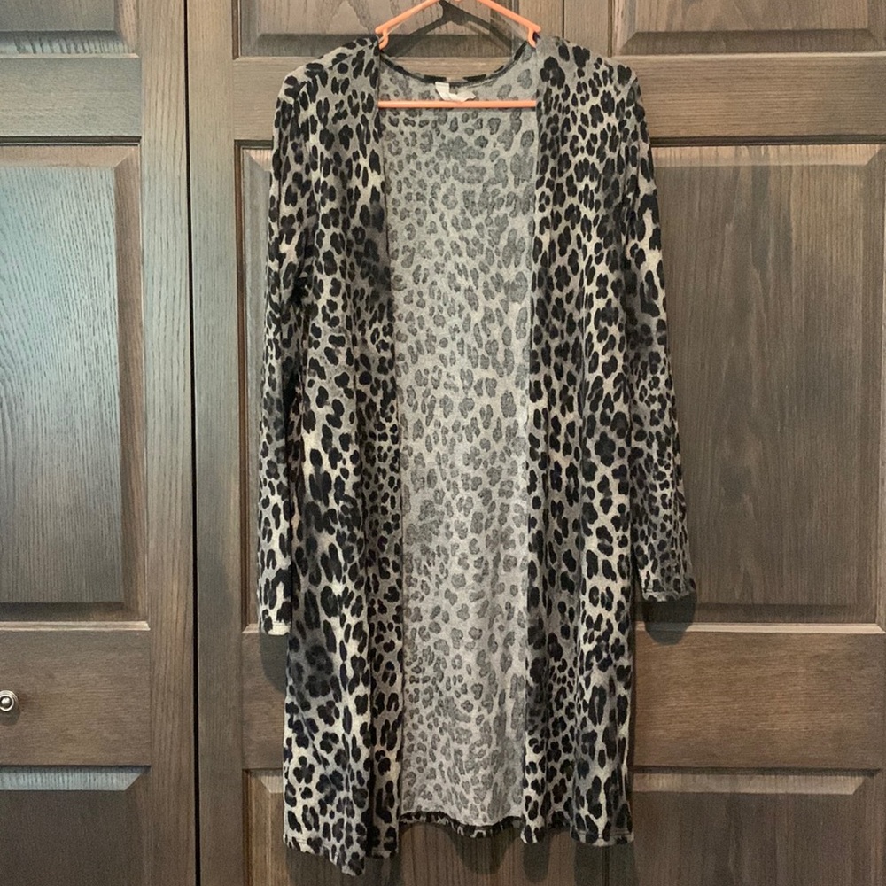 Leopard print cardigan